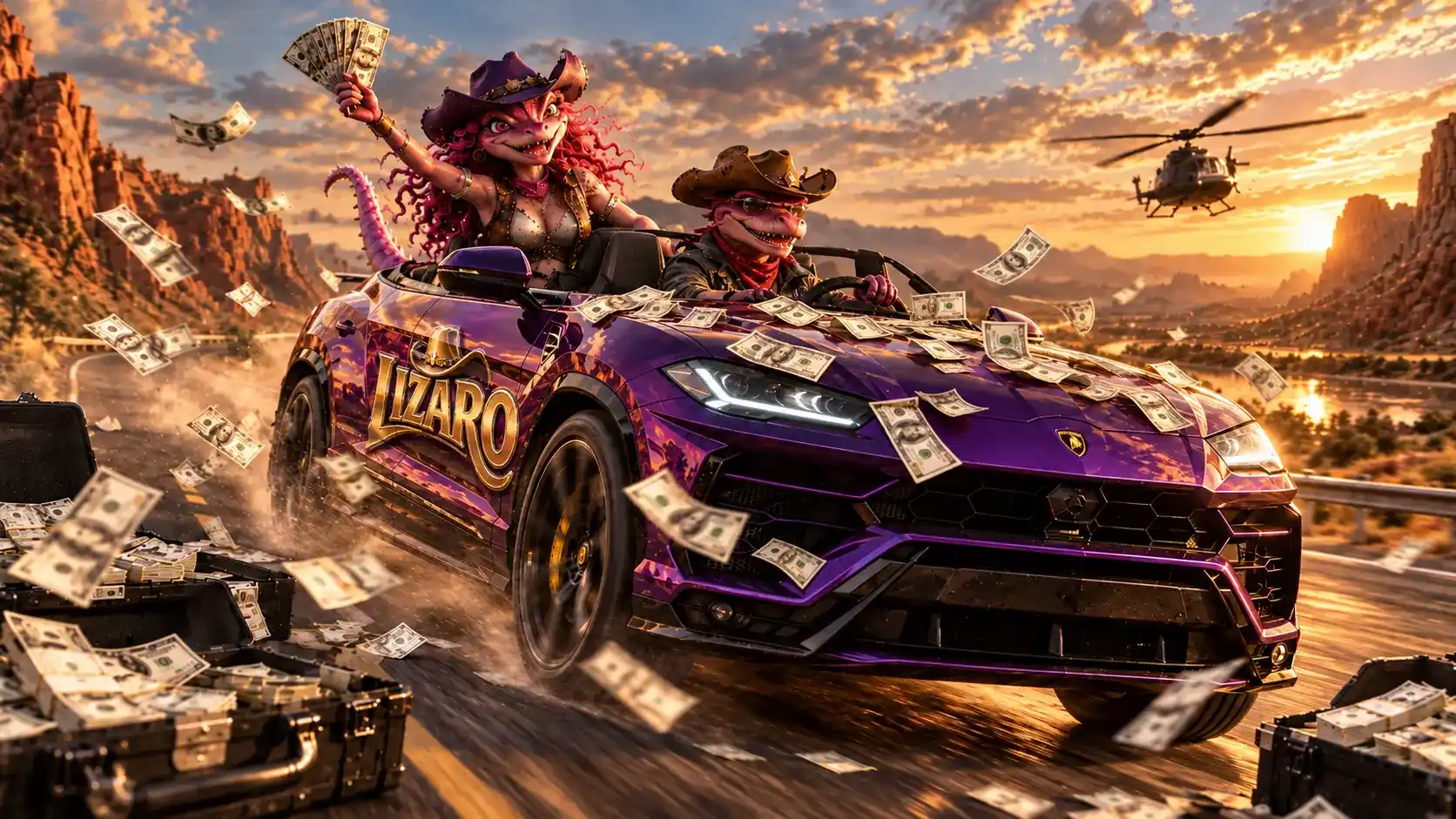 Lizaro westernillustratie